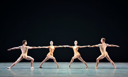 Twyla Tharp's 'Bach Partita', opening scene, American Ballet Theatre. Photo: Gene Schiavone