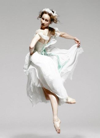 Madeleine Eastoe in a study for 'La Sylphide', 2005. Photo: Justin Smith