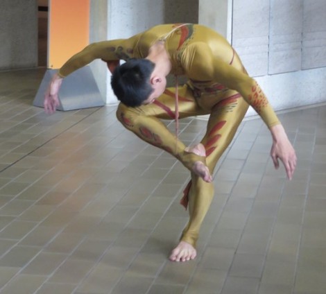 Chen Fu-rong in Landscape, Mirramu Dancecompany and guests, national Gallery of Australia, 2015. Photo: Michelle Potter