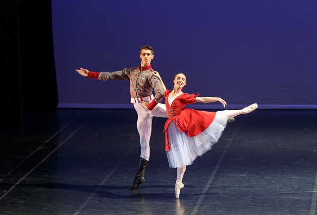 Damir Emric and Lucy Green in 'Salute'. Royal New Zealand Ballet, 2015. Photo: Evan Li