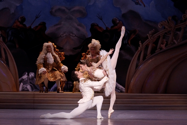 Kevin Jackson and Lana Jones in David McAllister's 'The Sleeping Beauty'. The Australian Ballet, 2015. Photo: Jeff Busby