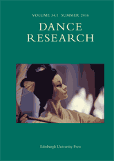 Dance Research 34:1 2016 Cover