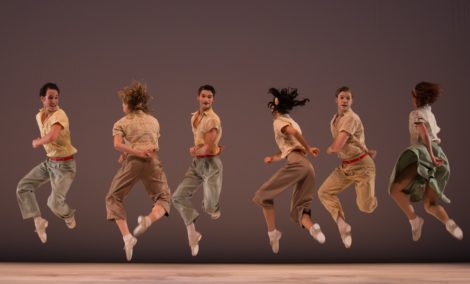 Artists of Queensland ballet in Paul Taylor's 'Company B', 2016. Photo: David Kelly