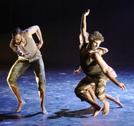 Luke Currie-Richardson and Beau Dean Riley Smith in 'Nyapanyapa' from 'OUR land people stories'. Photo: Edward Mulvihill