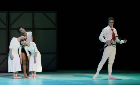 Leanne Stojmenov, Alexandre Riabko, Ako Kondo and Christopher Rodgers-Wilson in 'Nijinsky', the Australian Ballet 2016. Photo Jeff Busby