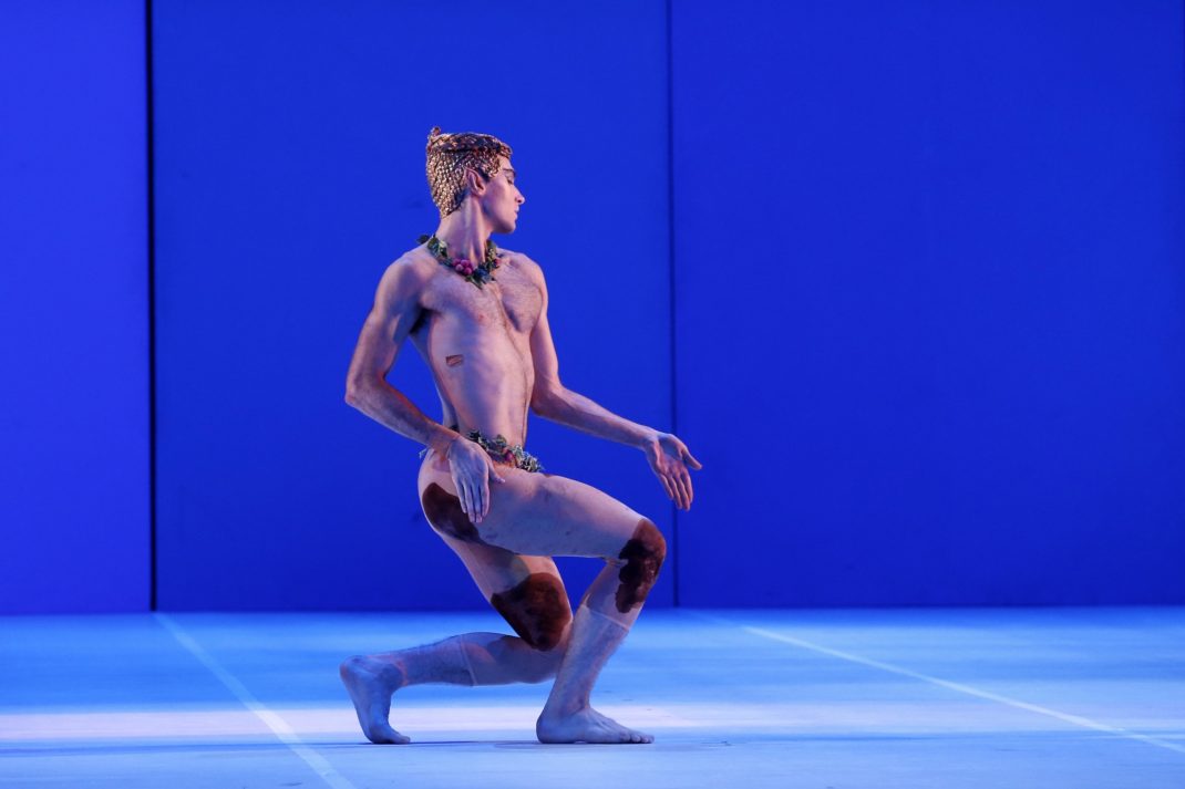 Cristiano Martino as the Faun on 'Nijinsky'. The Australian Ballet, 2016. Photo: Jeff Busby