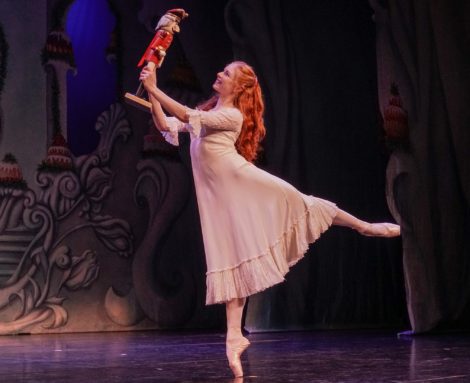 Mia Heathcote as Clara in 'The Nutcracker', Queensland Ballet, 2016. Photo: © David James McCarthy