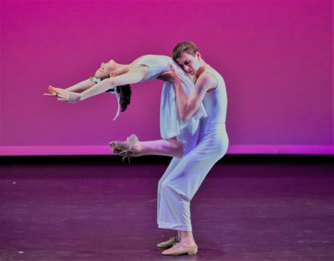 Sophie Arbuckle and Jack Whiter in 'Meistens Mozart', New Zealand School of Dance, 2016. Photo: © Stephen A’Court