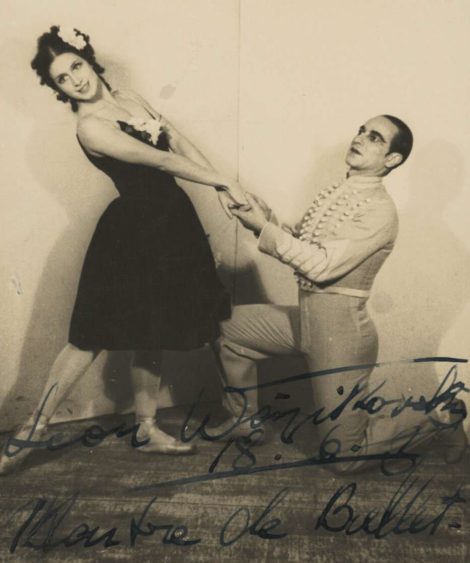 Valentina Blinova and Leon Woizikowsky in 'Le beau Danube',1936