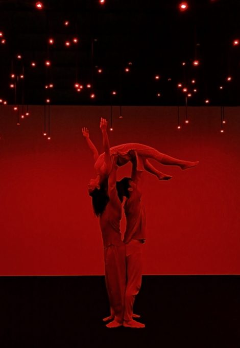 Tatsuo Miyajima and artists in 'Spectra'. Dancenorth 2017. Photo: © Prudence Upton
