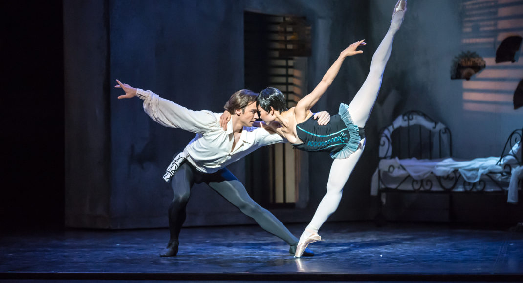 Mayu Tanigaito and Daniel Gaudiello in 'Carmen'. Royal New Zealand Ballet. Photo: © Stephen A’Court