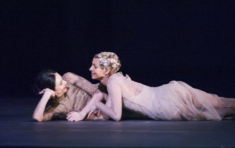 Alessandra Ferri and Francesca Hayward in 'I am, I was' from Woolf Works. The Royal Ballet, 2015. Photo: © Tristam Kenton