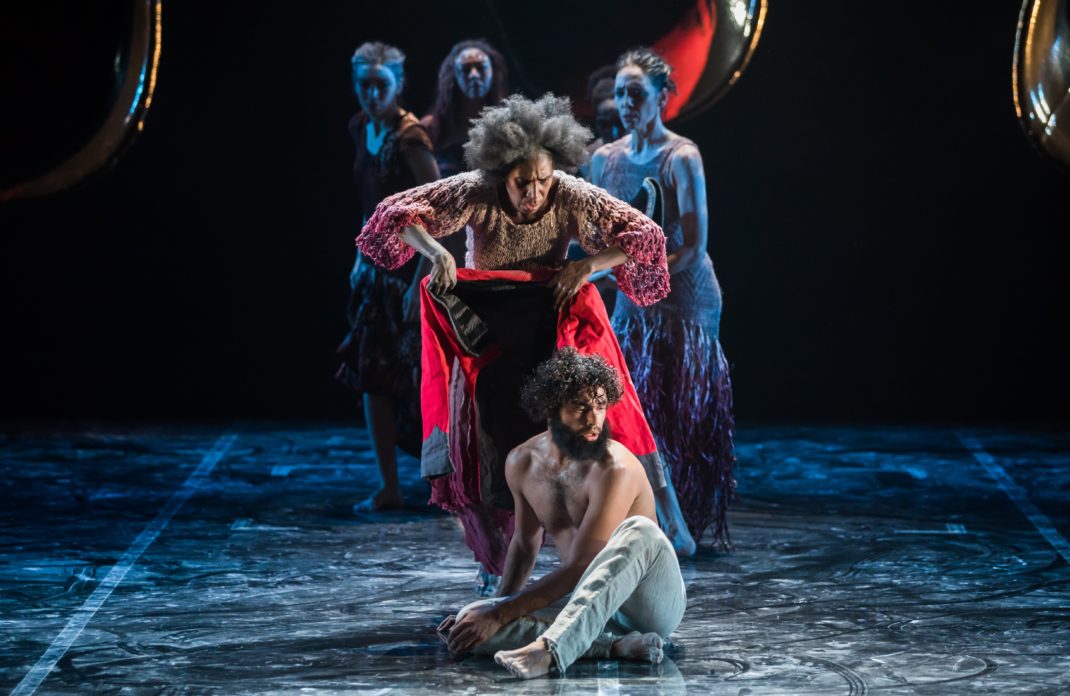 Elma Kris and Beau Dean Riley Smith in 'Bennelong.' Bangarra Dance Theatre, 2017 © Vishal Pandey