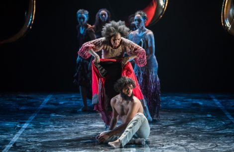 Elma Kris and Beau Dean Riley Smith in 'Bennelong.' Bangarra Dance Theatre, 2017 © Vishal Pandey