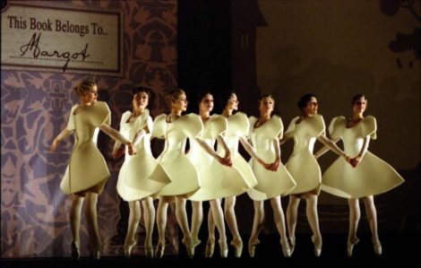 Dancers of the Australian Ballet as cut-out dolls in Meryl Tankard's 'Wild Swans'. Photo: © Régis Lansac