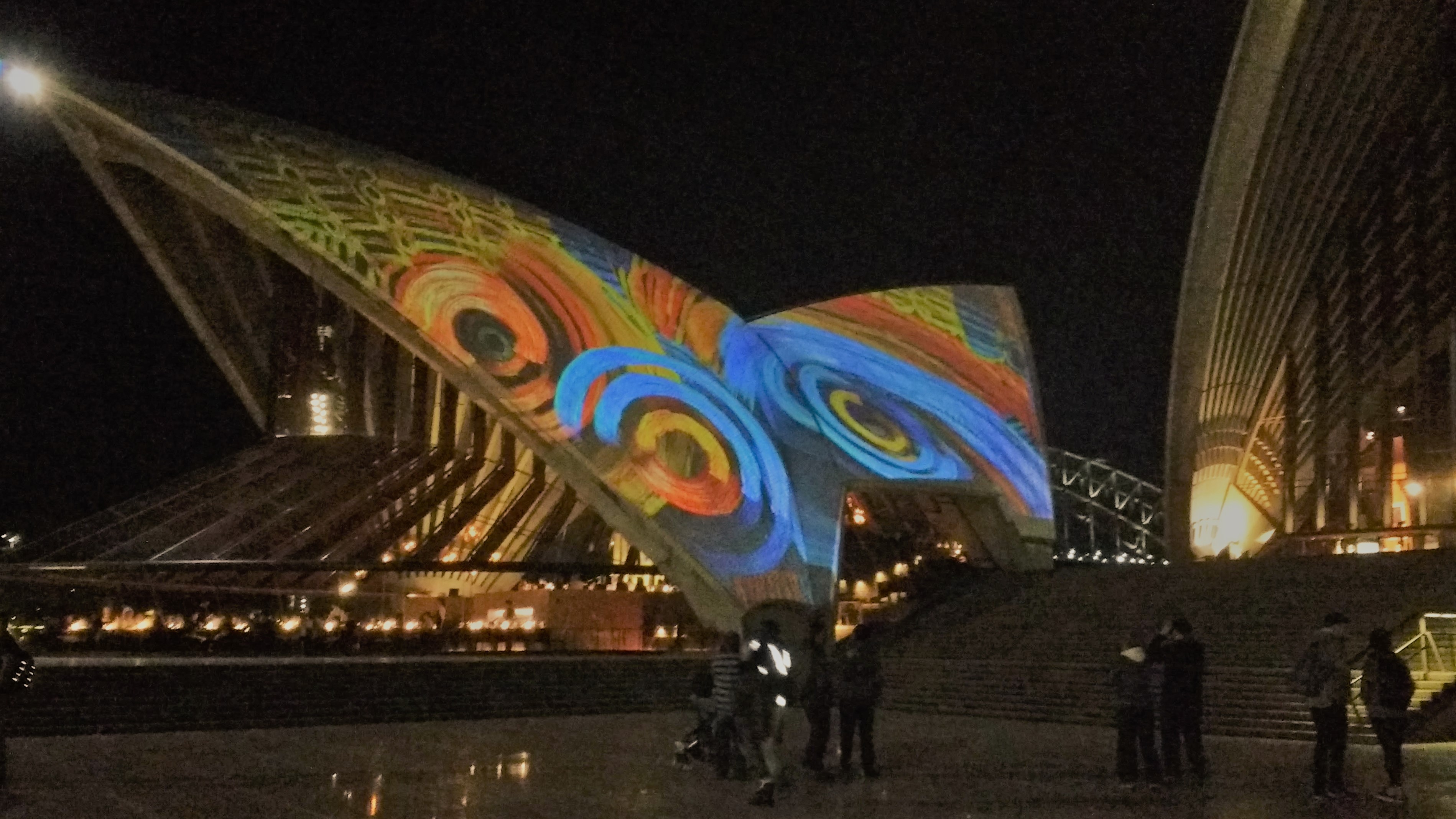 Badu Gili (Water Light), sydney Opera House, 2017. Photo: Michelle Potter