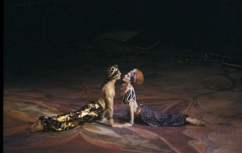 Gary Norman and Sheree da Costa in Scheherazade. The Australian Ballet 1980. Photo Walter Stringer