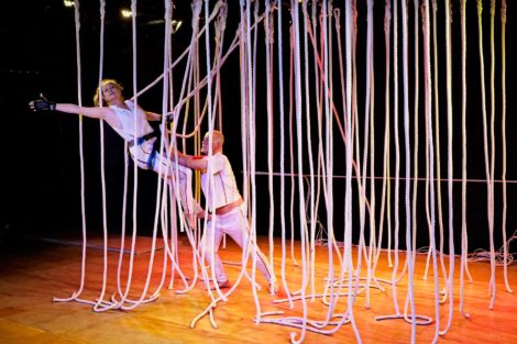 Susan Barling and Ross Philip in 'Restraint(s)', 2017. Photo: © Mike Buick