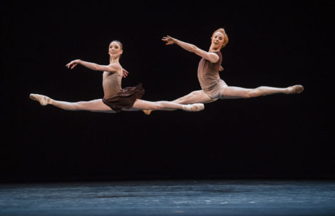 Sarah Lamb and Steven McRae in 'The Illustrated Farewell'. The Royal Ballet, 2017. © The Royal Opera House. Photo: Tristram Kenton.