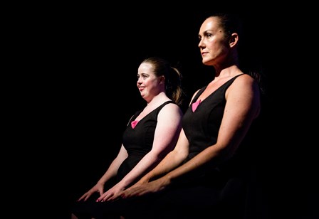 Katie Senior and Liz Lea in That extra 'some, Belconnen Arts Centre, 2017. Photo © Lorna Sim