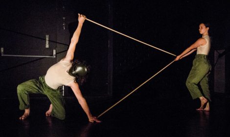 Jack Riley and Nikki Tarling in ‘Alone’, 2018.Photo : Lorna Sim