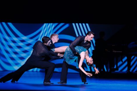 Valerie Tereshchenko and artists of the Australian Ballet in ‘Grand’, 2018. Photo: Jeff Busby