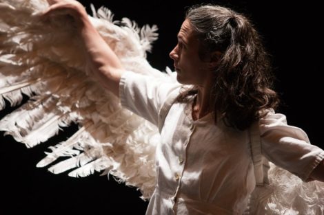 Rachel Poirier as Finola in Michael Keegan-Dolan's 'Loch na eHala (Swan Lake)', Wellington, 2018. Photo: © Matt Grace/New Zealand Festival