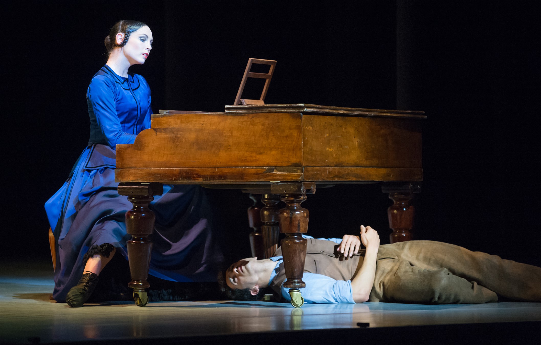 Abigail Boyle and Alexandre Ferreira in 'The Piano, the ballet'. Royal New Zealand Ballet, 2018. Photo : ©Stephen A’Court