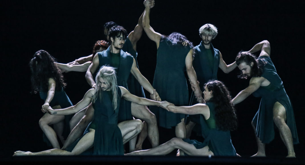 Dancers of Australian Dance Theatre in 'The Beginning of Nature', 2018. Photo: Chris Herzfield