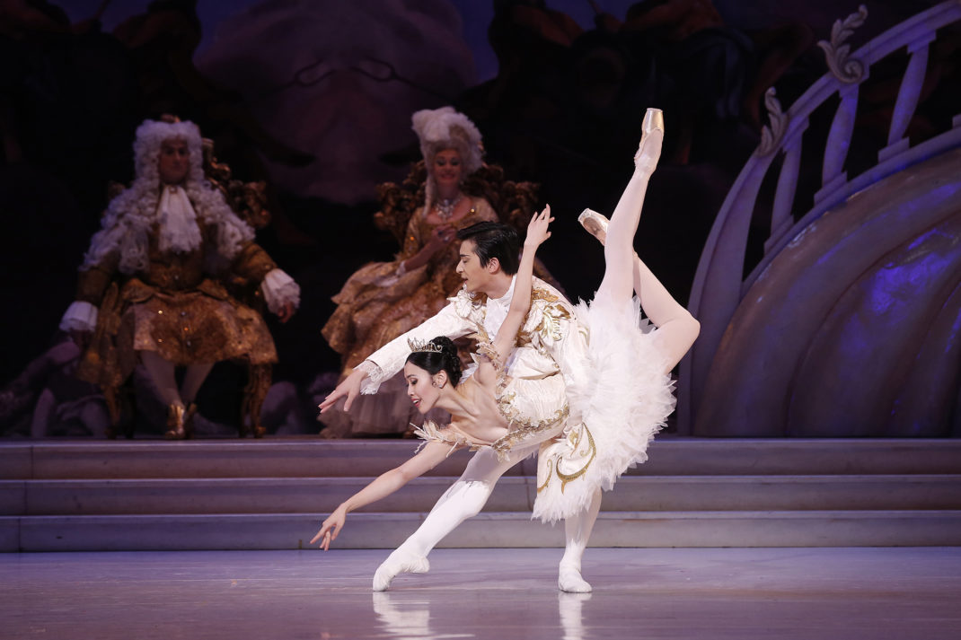 Australian Ballet dancers Ako Kondo and Chengwu Guo in 'The Sleeping Beauty'. Photo Jeff Busby