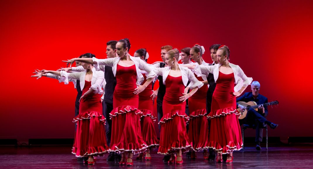 Dancers from the Australian Ballet School in 'Alegrias'. Photo Sergey Konstantinov