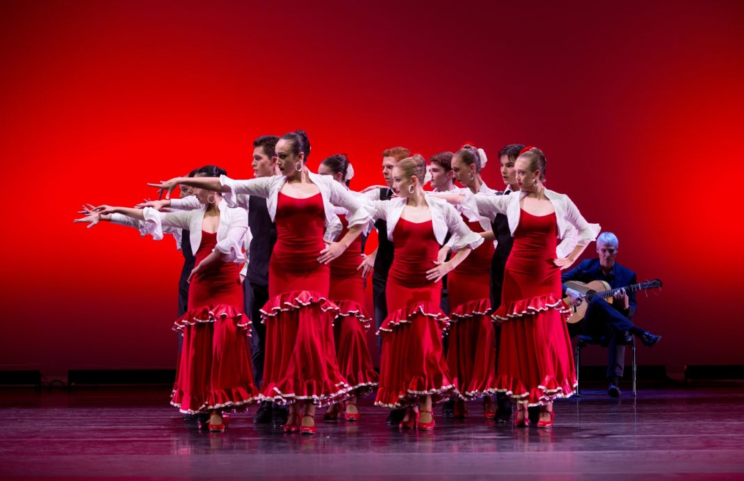 Dancers from the Australian Ballet School in 'Alegrias'. Photo Sergey Konstantinov