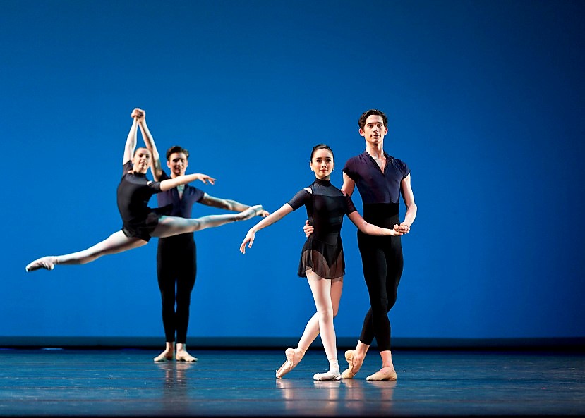 Level 7 dancers from the Australian Ballet School in Stephen Baynes' 'Ballet Barocco'. Showcase 2018. Photo: Sergeyev Konstantinov