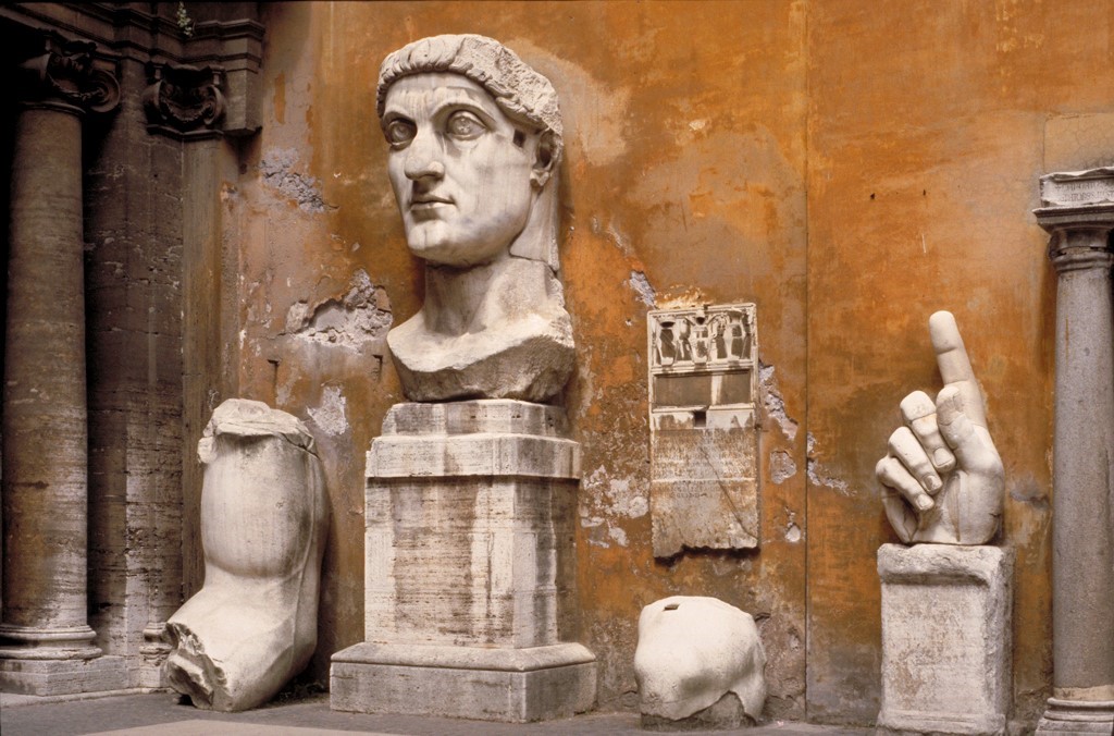 Emperor Constantine, fragments of a sculpture. Photo: Allan T. Kohl
