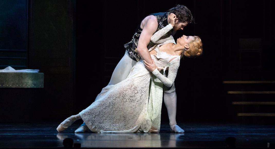 Lucy Green as Cecile and Alexander Idaszak as Valmont in 'Dangerous Liaisons'. Queensland Ballet, 2019. Photo David Kelly