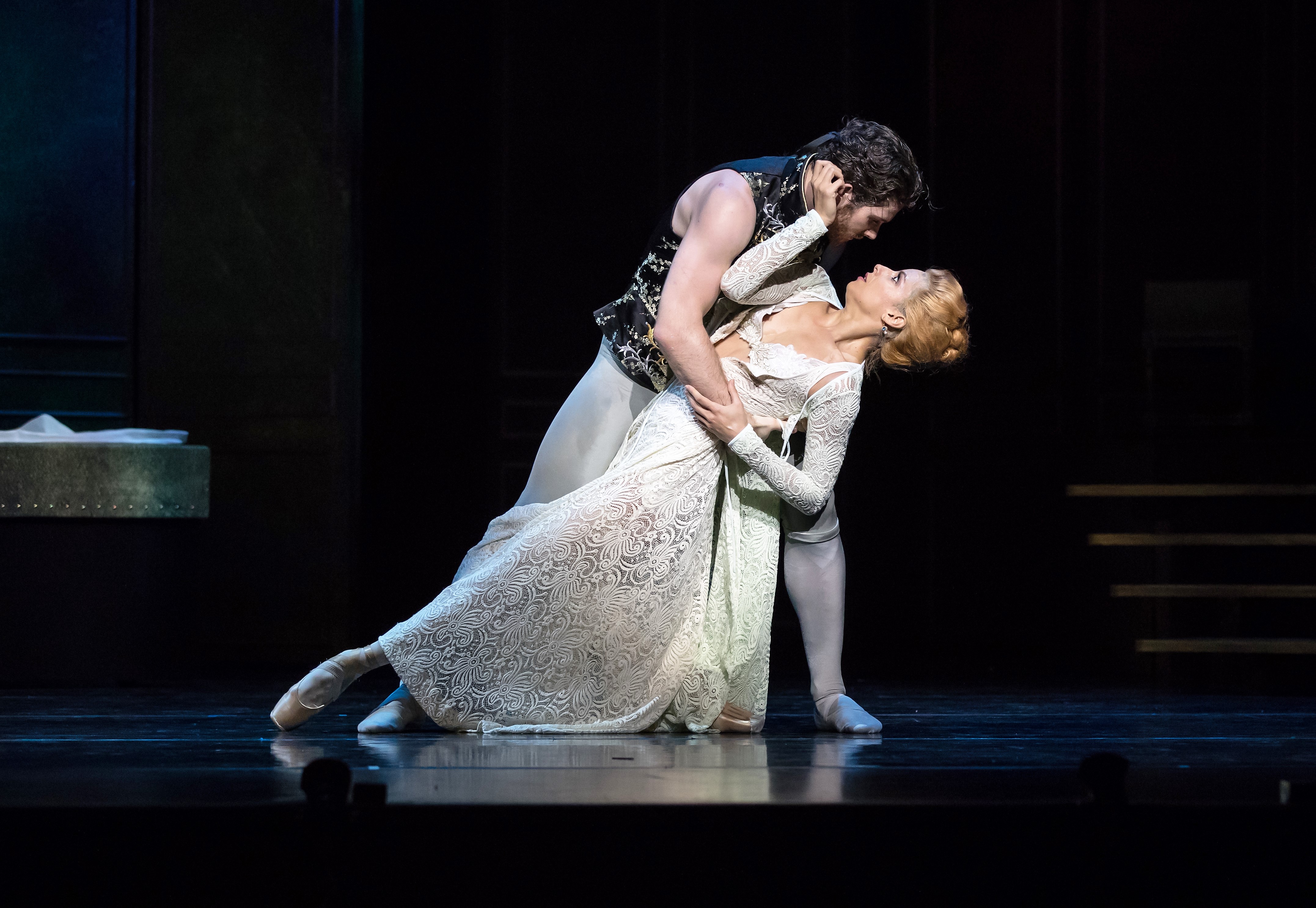Lucy Green as Cecile and Alexander Idaszak as Valmont in 'Dangerous Liaisons'. Queensland Ballet, 2019. Photo David Kelly