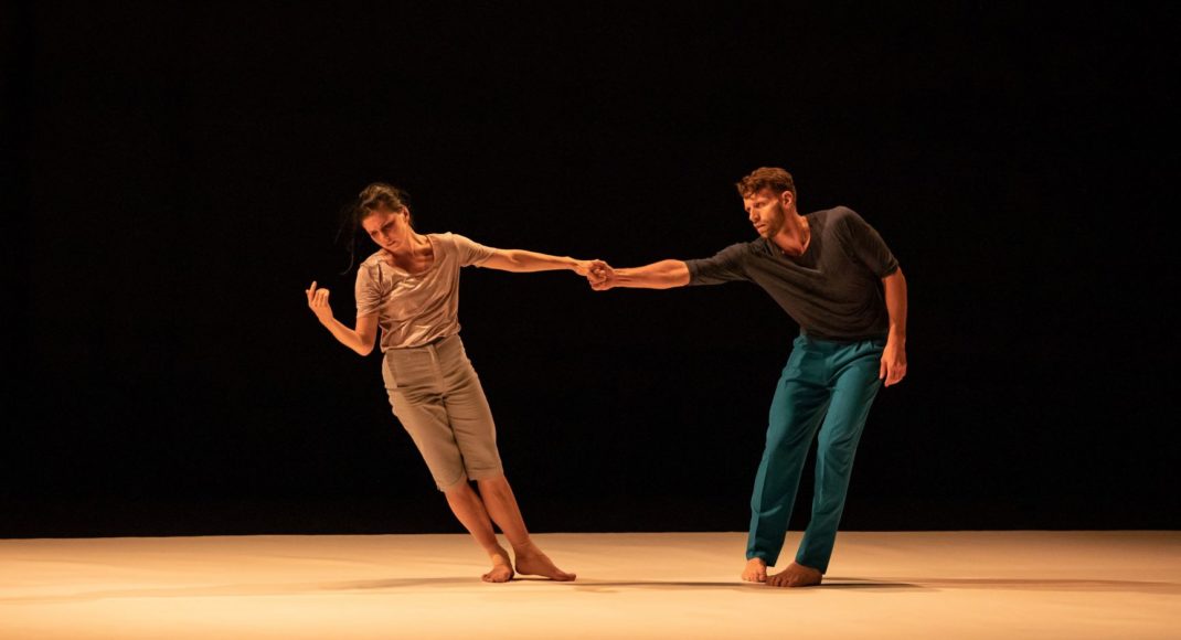 Natalia Osipova and Jason Kittelberger in 'Six Years Later'. 'Pure Dance, Sydney Opera House, 2019. Photo: © Daniel Boud