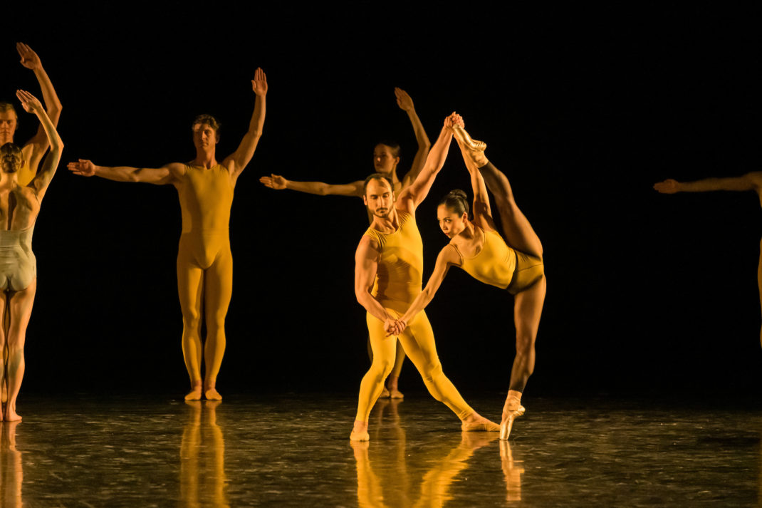 Mayu Tanigaito and Massimo Margaria in William Forsythe's 'Artifact II'. Royal New Zealand Ballet, 2019. Photo: © Stephen A’Court