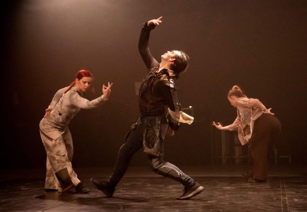 Ryan Stone (centre) with Olivia Fyfe (left) and Alana Stenning in From the Vault, 2019. Photo: Lorna Sim