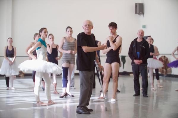 Russell Kerr rehearsing 'Swan Lake'. Royal New Zealand Ballet, 1997. Photo: © Maarten Holl