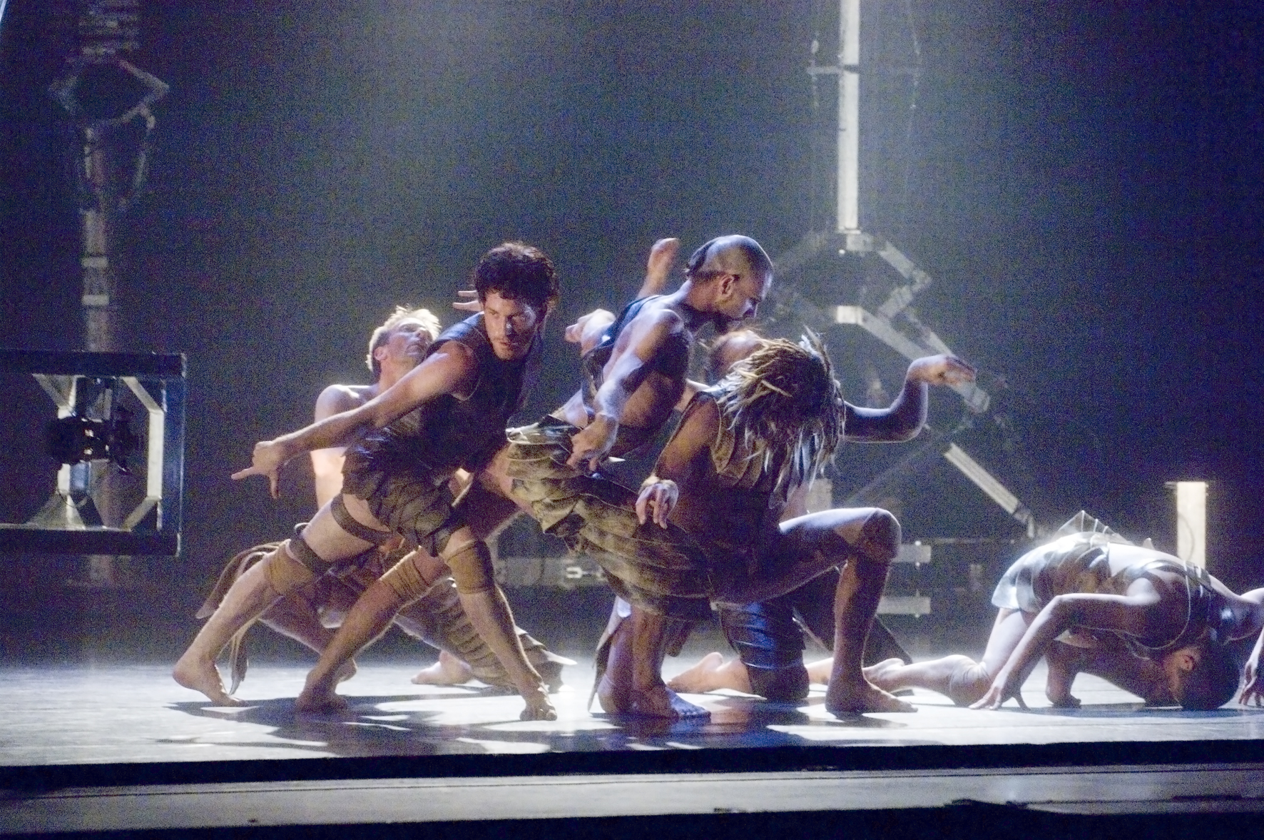 Dancers of Australian Dance Theatre in 'Devolution', 2006. Photo: © Chris Herzfeld/Camlight Productions