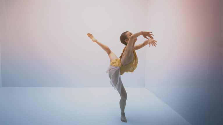 Charmene Yap in a still from Cuatro 1. Sydney Dance Company, 2020