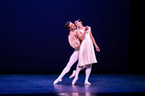 Yanela Pieñra-and-Joe Chapman- n Chopin pas de deux. Queensland Ballet 2021. Photo:© David-Kelly