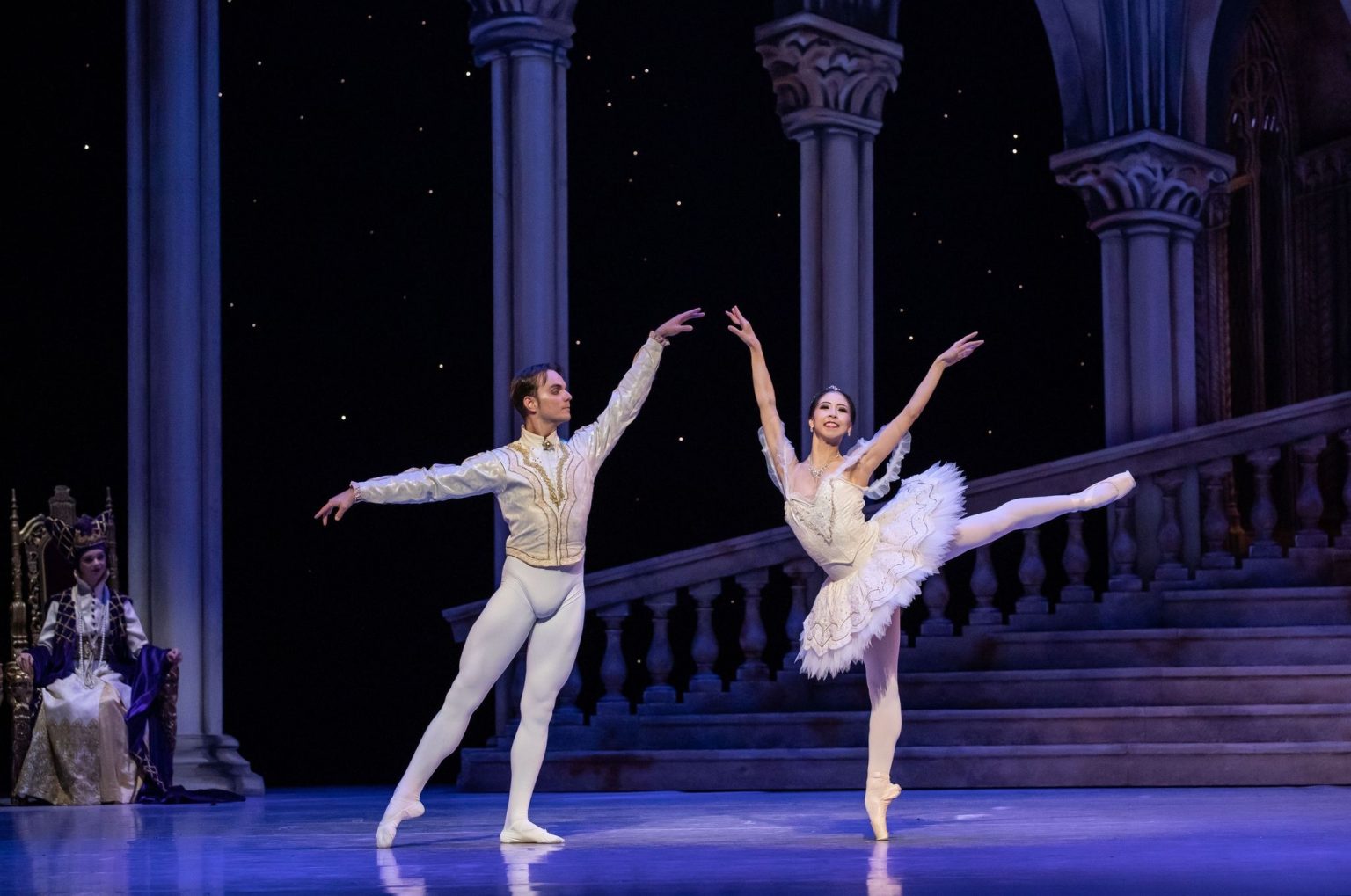 Neneka Yoshida and Victor Estevez in ‘The Sleeping Beauty’. Queensland