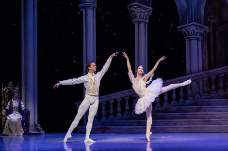 Neneka Yoshida and Victor Estevez in 'The Sleeping Beauty'. Queensland Ballet 2021. Photo: © David Kelly