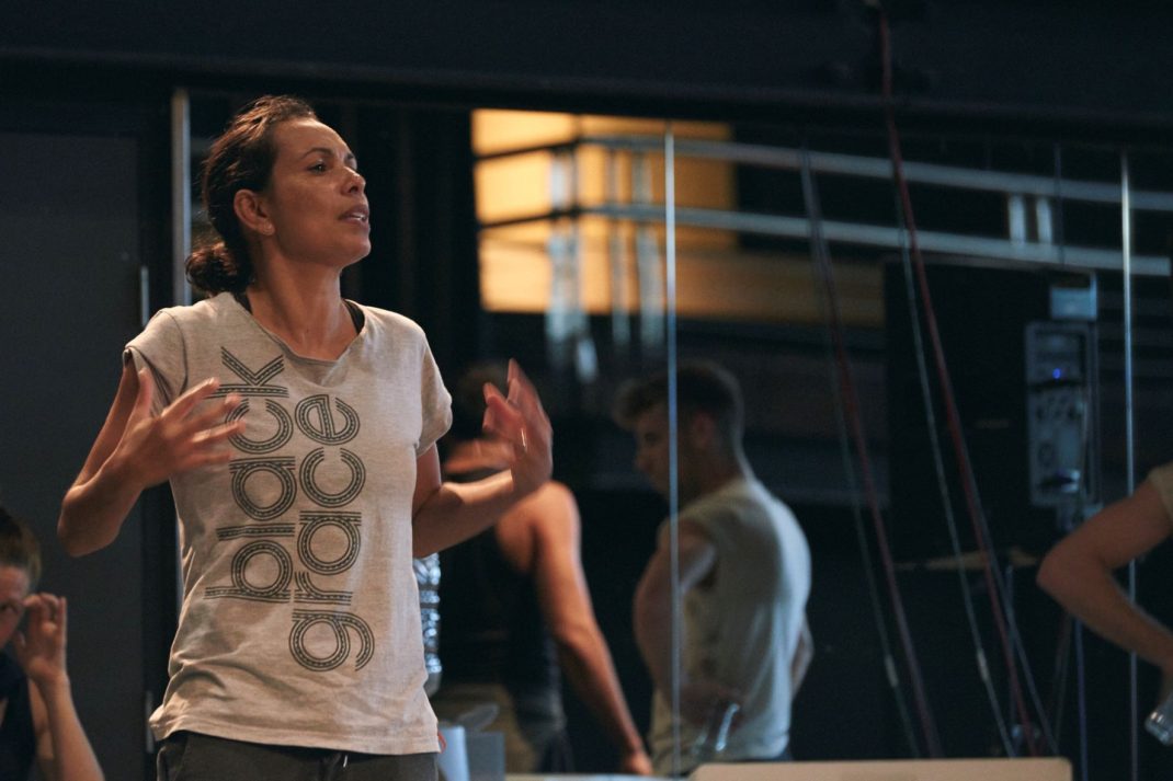 Frances Rings in Sheoak rehearsals Photo by Edward Mulvihill Bangarra 2015