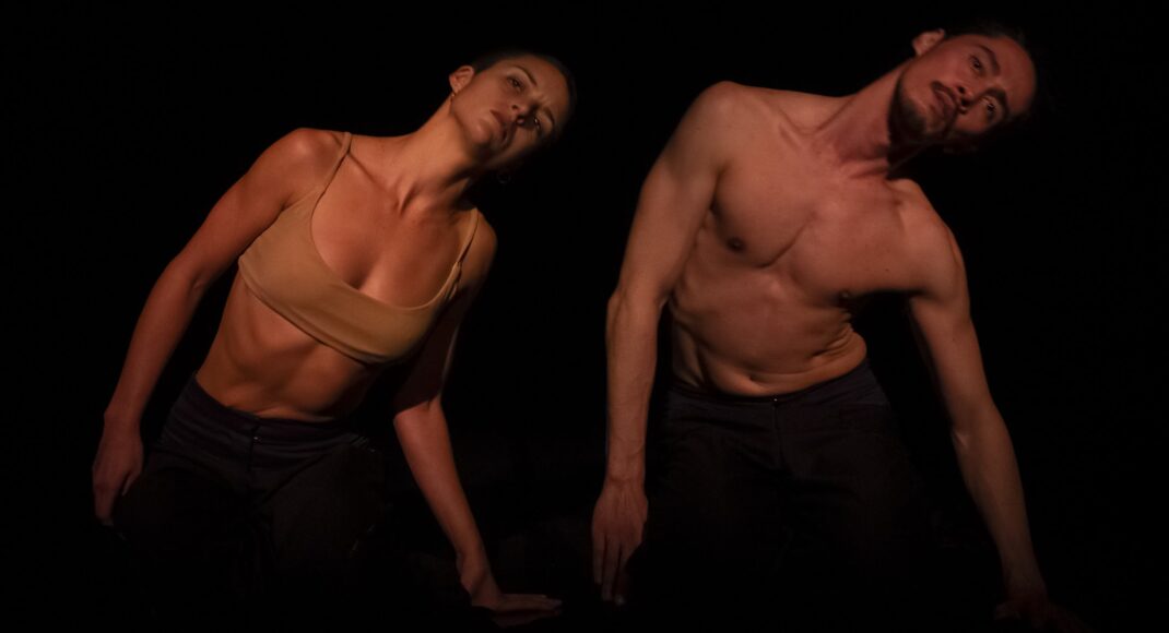 Ivey Wawn and David Huggins in a scene from Explicit Contents. Photo: Gregory Lorenzutti